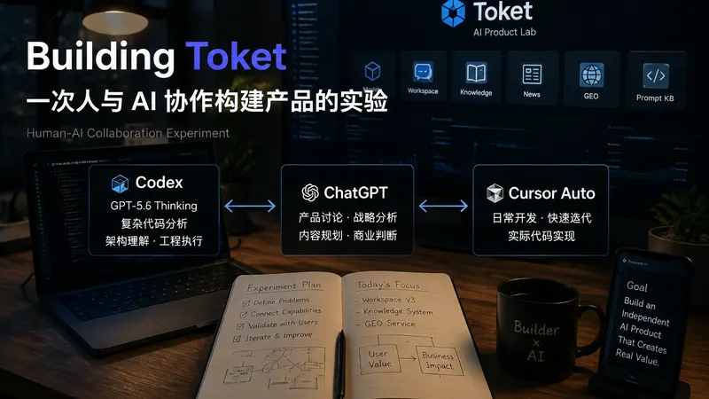 Building Toket: A Human-AI Collaboration Experiment for Creating an Independent AI Product